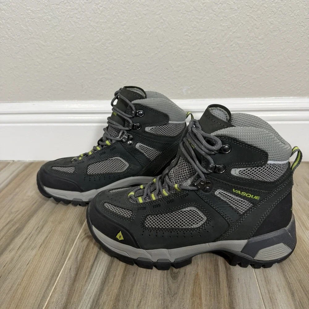 Vasque 7481 Breeze 2.0 Gray Mid Hiking Trail Boot Women's ‎ 8.5 M Outdoor Vibram
